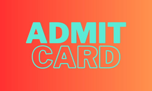 Admit Card